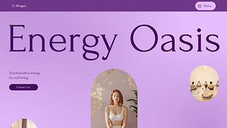 Wellness website templates - Reiki Center (Energetic)