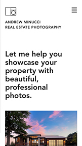 Mẫu trang web Thương mại và Biên tập – Nhiếp ảnh gia bất động sản