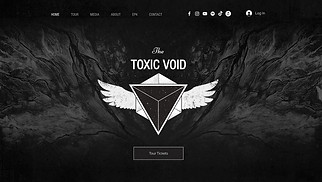 Music website templates - Band