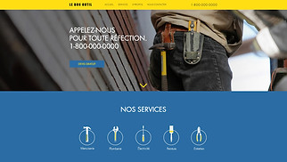 Templates de sites web Entreprises de services - Société de rénovation
