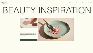 Fashion & Beauty website templates - Beauty Blogger (Ethereal)