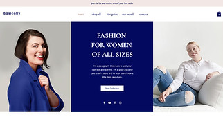 Hjemmesideskabeloner til Mode & stil - Tøjbutik 