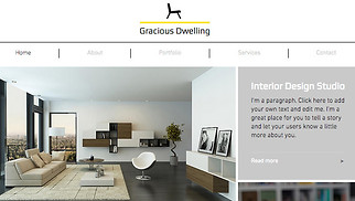 Architecture website templates - Interior Design Company