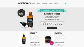 Beauty en haar website templates - Wellness winkel
