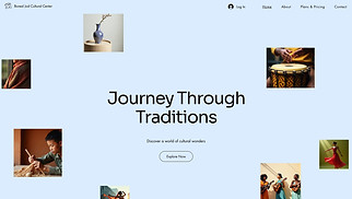 Non-Profit website templates - Cultural Heritage Organization (Eclectic)
