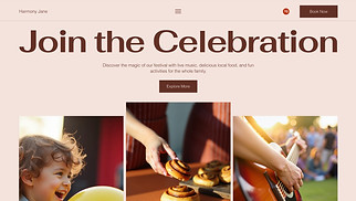 All website templates - Community Event (Rustic)