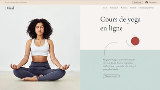 Templates de sites web Tous - Cours de yoga en ligne 