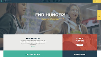 Template No profit per siti web - Organizzazione di beneficenza