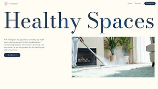 Industrial website templates - Residential and Commercial Steam Cleaning Service (Bright)
