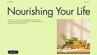 Food & Drinks website templates - Fruit & Vegetable Delivery Service (Fresh)