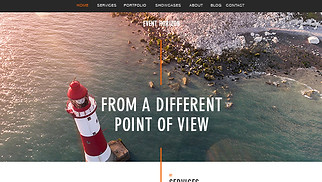 Photography website templates - Drone Photographer