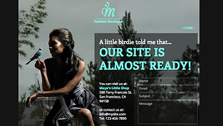 Fashion website templates - Fashion Coming Soon