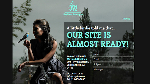 Fashion website templates - Fashion Coming Soon