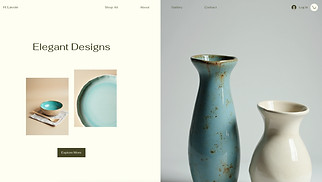 Arts & Crafts website templates - Ceramics Studio (Unique)