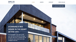 Business website templates - Real Estate Firm