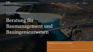 Alle Website-Vorlagen - Bauingenieur-Beratungsunternehmen (Gliederung)