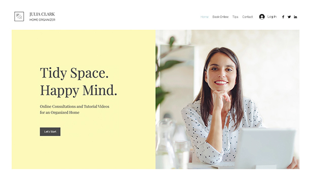 Home Organizer Website Template