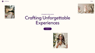 Event Production website templates - Party Planning Company (Vibrant)