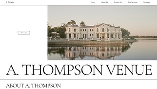 Weddings website templates - Wedding Venue (Elegant)