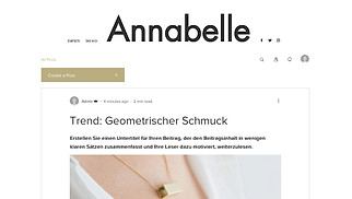 Blog Website-Vorlagen - Modeblog