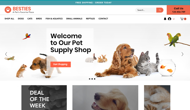 Pets & Animals Website Templates | Business 