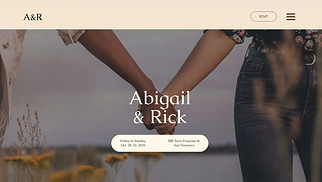 Weddings website templates - Wedding Invitation (Pastoral)