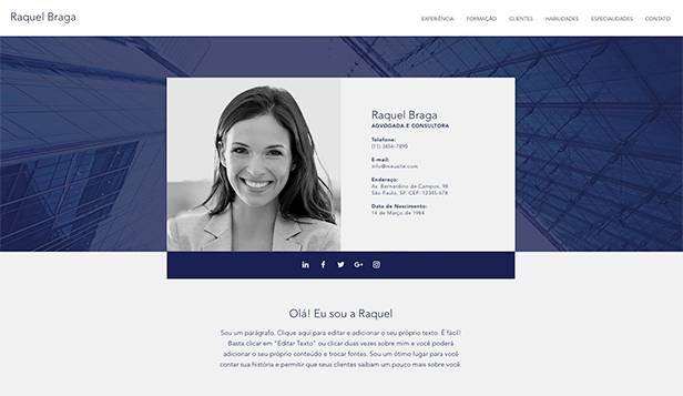 Templates de Currículo - Currículo Profissional