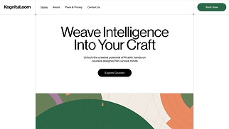 Template situs web Kelas & Kursus – AI Classes (Illustrative)