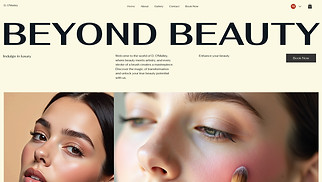 Makeup & Cosmetics website templates - Make-up Artist (Sophisticated)