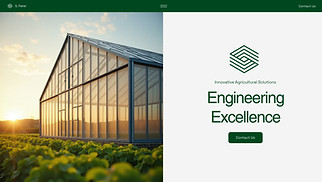 Industrial website templates - Agricultural Engineering Firm (Modern)