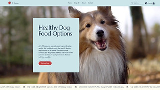 Pets & Animals website templates - Dog Food Manufacturer (Warm)