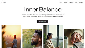 Wellness website templates - App Landing Page (Trendy)