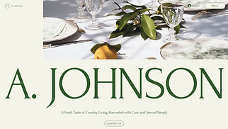 Food & Drinks website templates - Farm to Table Venue (Rustic)