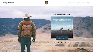 Alle website templates - Country zanger