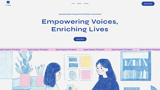 Health website templates - Speech Therapy Clinic (Playful)
