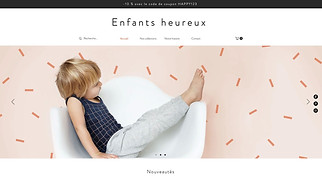 Templates de sites web Enfants et bébés - Boutique de vêtements pour enfants