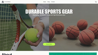 Sports & Outdoors website templates - Sporting Goods Manufacturer (Clean)