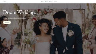 Weddings website templates - Wedding Planning Company (Chic)
