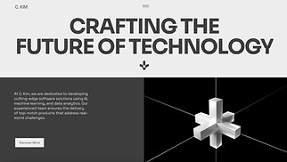 Business website templates - Technology Company (Sleek)
