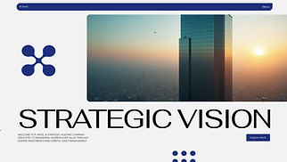 Finance website templates - Holding Company (Elegant)