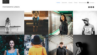 Templates de sites web Portfolios - Photographe Portraits