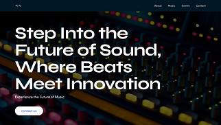 DJ & Producer website templates - Electronic DJ (Modern)