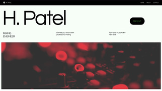 Music Industry website templates - Mixing Engineer (Impactful)