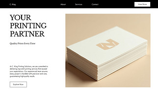  website templates - Printing Service (Classic)