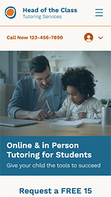 Mẫu trang web Lớp học & Khóa học – Công ty dạy kèm