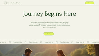 Food & Travel website templates - Family Travel Blog (Playful)