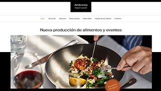 Accessible plantillas web – Compañía de catering