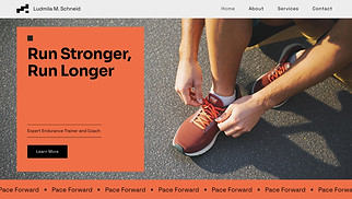  website templates - Sports Trainer (Clean)
