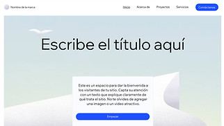 En Blanco plantillas web – Diseño de una página
