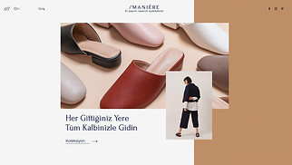 Aksesuar site şablonları - Ayakkabı Mağazası 